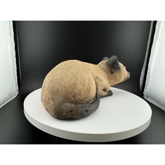 Vintage 1982 Sandcast Siamese Cat Figurine by Sandra Brue - Picture 4 of 10